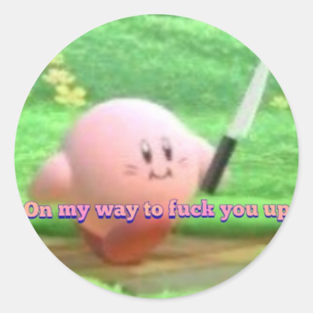 Kirby - sticker (Devant)