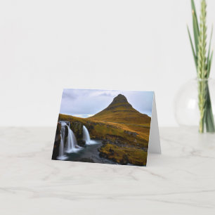 Kirkjufell, Islande carte de remerciements.