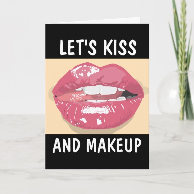 KISS ET CARTE DE MAQUILLAGE POUR LUI (Devant)