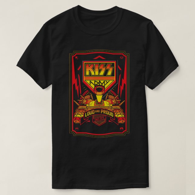 KISS - KISS Army, Loud & Fier T-Shirt (Design devant)