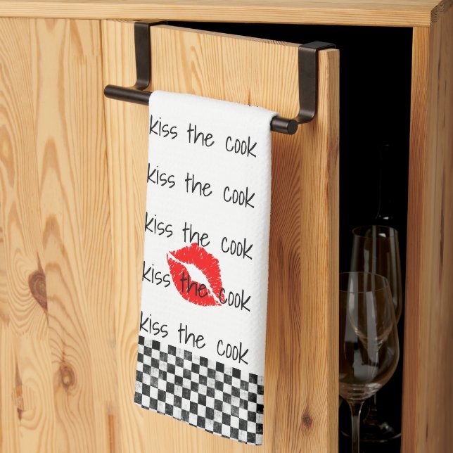 Kiss Le cuisinier Serviette de cuisine (Pliage en tiers)