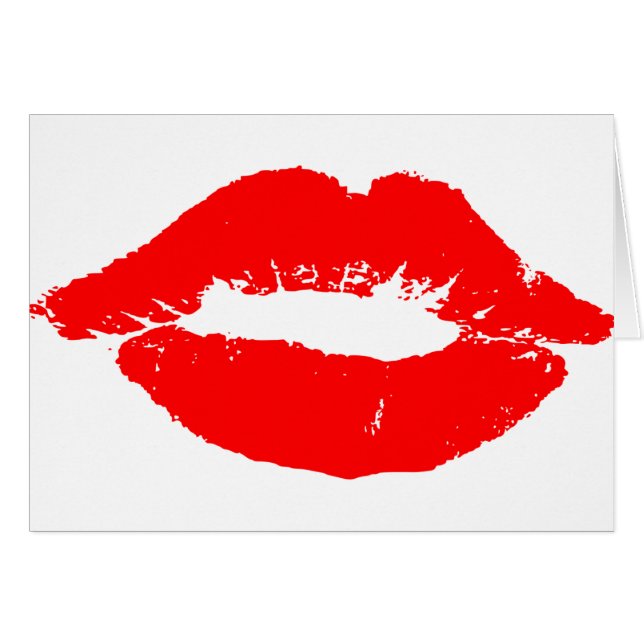 Kiss Lips Red Lipstick Losion Passion Valentine (Devant horizontal)