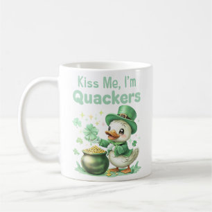 "Kiss Me, I’m Quackers" Mug St. Patrick’s Day