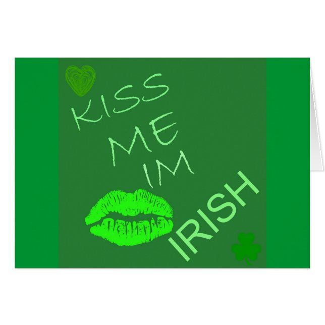 Kiss Me Im Irish (Devant horizontal)