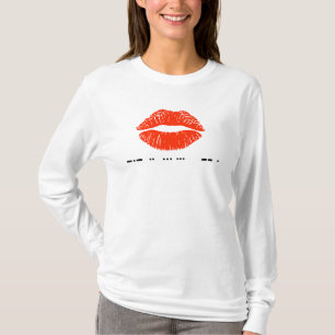 Kiss Me in Morse Code New Year's Eve T-Shirt