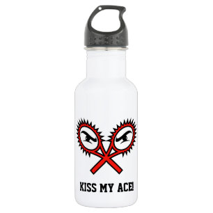 KISS MY ACE amusant bouteille d'eau de tennis pour