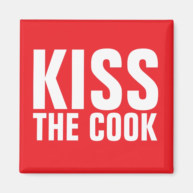 KISS THE COOK FRIDGE MAGNET épouse (Devant)