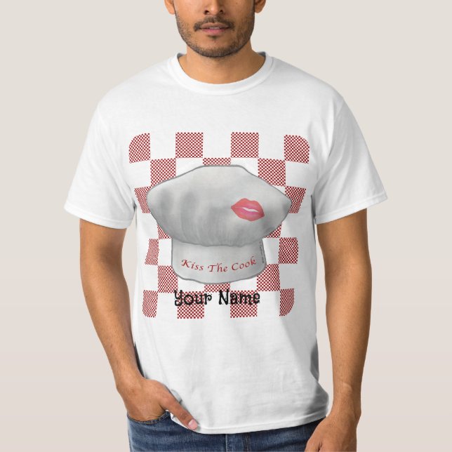 Kiss The Cook t-shirt de chef (Devant)