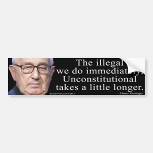 Kissinger sur la Constitution Bumper sticker
