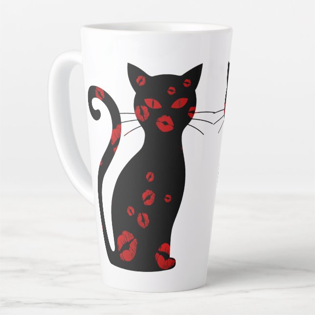 Kissy Kat Latte Mug (Angle gauche)