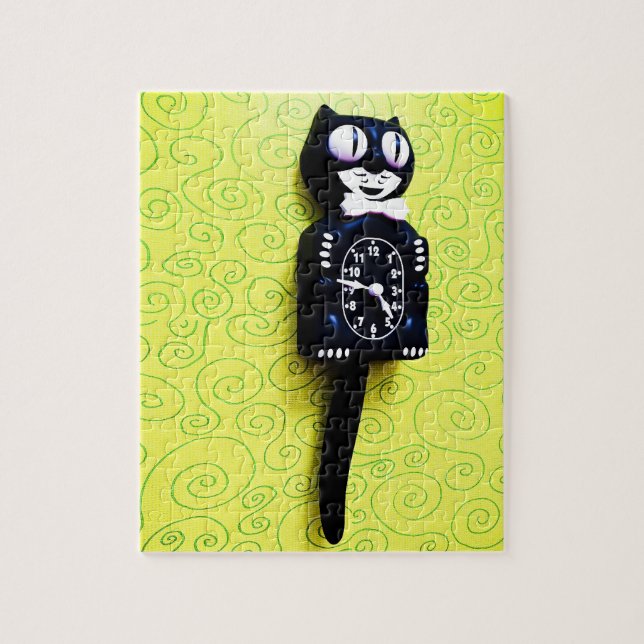 Kit antique Cat Clock Puzzle (Vertical)