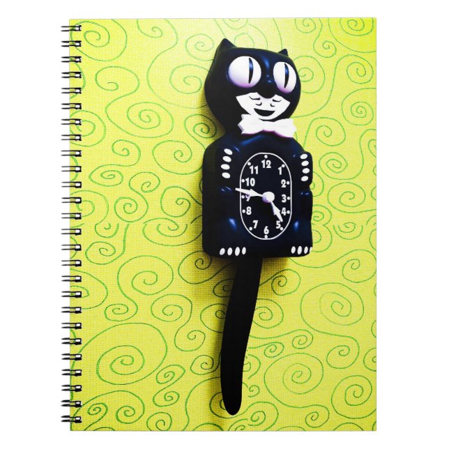 Kit d'antiquité Cat Horloge Carnet (Devant)