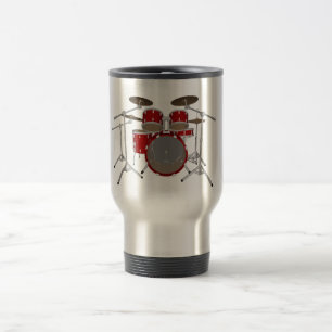 Kit de 5 pièces - Rouge - Mug de voyage - Ensembl