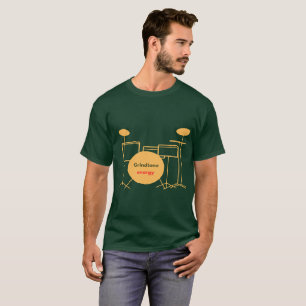 Kit de batterie graphique énergique pour T-shirts