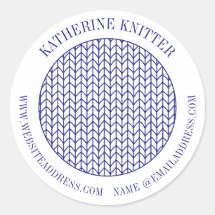 KIT DE LIGNE BLEUE Gros Étiquette d'affaires ronds