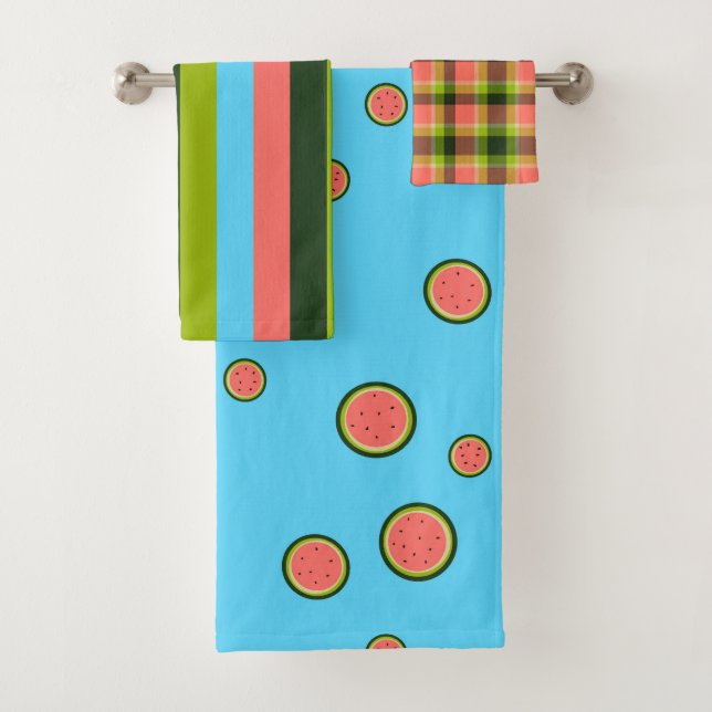 Kit de serviettes Watermelon Coordinates (En situation)
