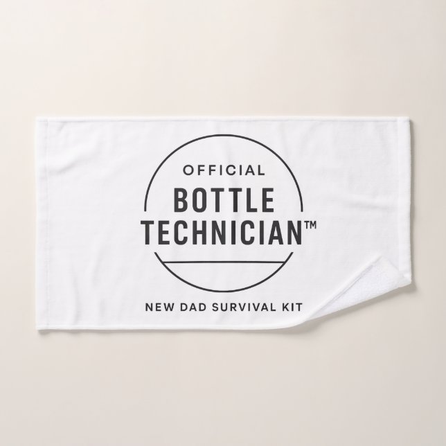 Kit de Survie pour Nouveau Papa Technicien de Bout (Serviette à main)