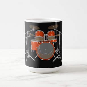 Kit de tambour 5 pièces - Orange - Mug de café -