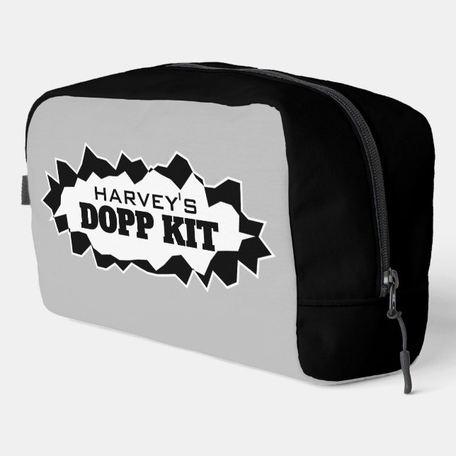 Kit dopp personnalisé sac de voyage pour hommes (Coin droit)