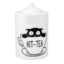 Kit Thé Cute Kitty Cat Teapot