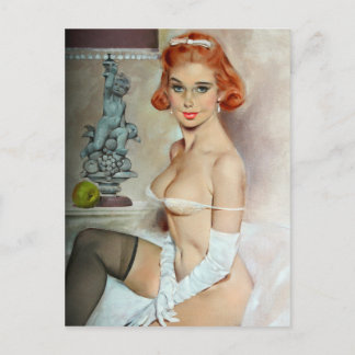 Kitch Vintage pin art carte postale
