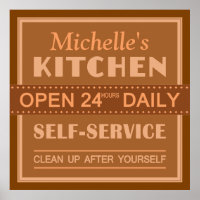 Kitchen – custom name – poster