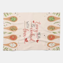 Kitchen Love - Serviette culinaire de coeur