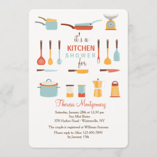 Kitchen Tools Shower Invitation