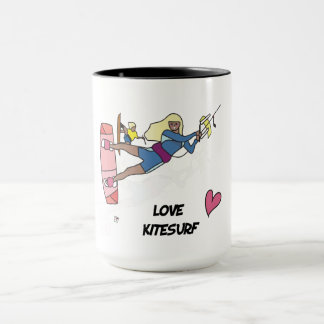 Kiteboard/kitesurf - Kite girl Mug