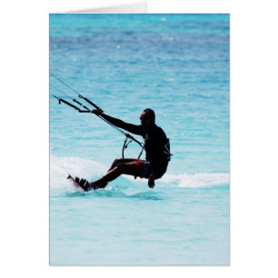 Kitesurfer en silhouette