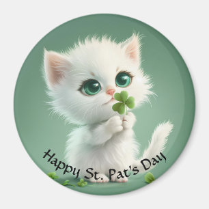 Kitten Avec Un Aimant Shamrock