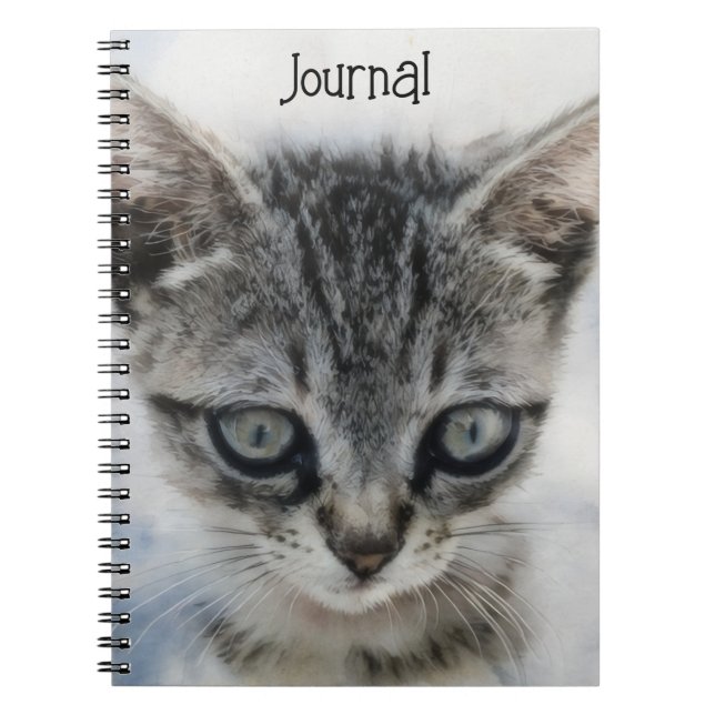 Kitten Baby Cat Art Journal Carnet (Devant)