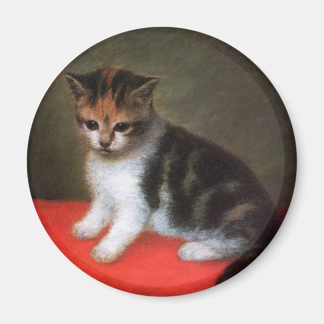 Kitten Magnet : Art Vintage de George Stubbs (Devant)