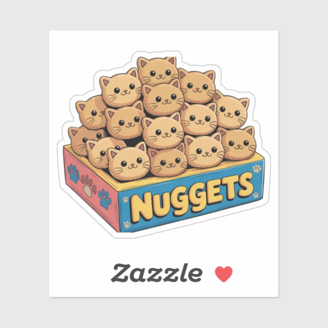 Kitten Nugets Sticker (Feuille)