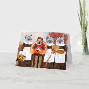 Kittens Carte de voeux Thanksgiving