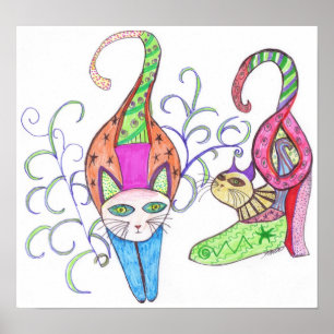 Kitties Katty Impression en toile