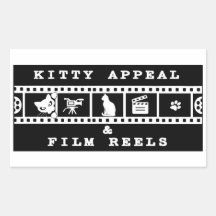 Kitty Appeal & Film Reels Autocollant Noir
