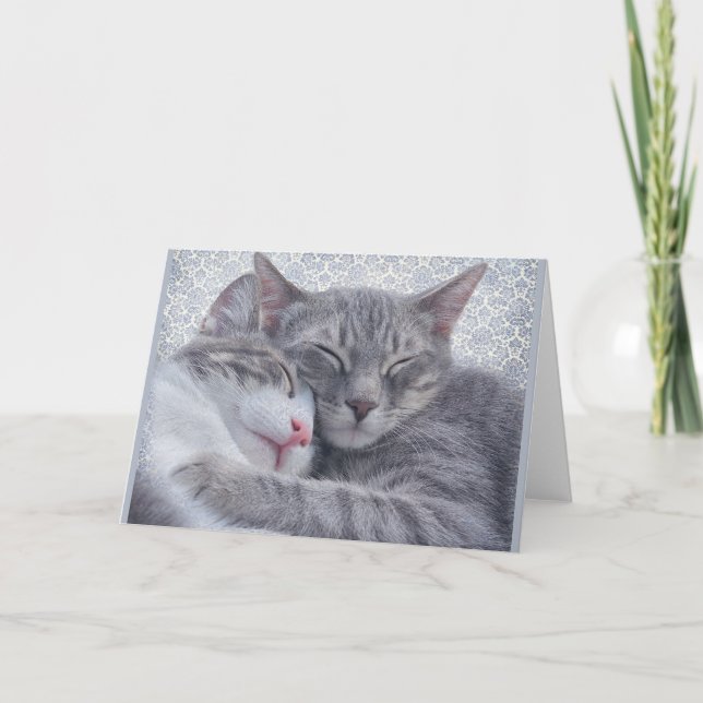 Kitty Carte pour notes Vintage (Devant)