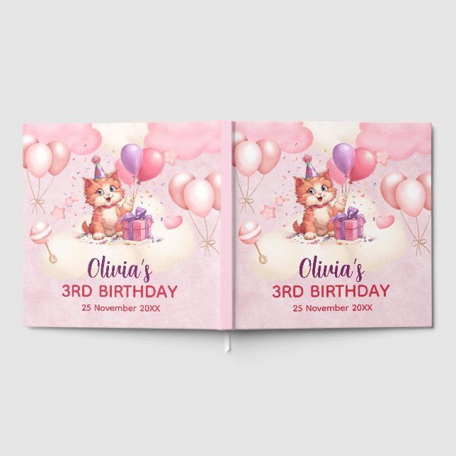 Kitty Cat Celebration Anniversaire Livre d'or (Complet)
