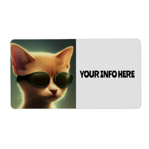 KITTY CAT LUNETTES DE SOLEIL GRANDS ÉTIQUETTES DE 