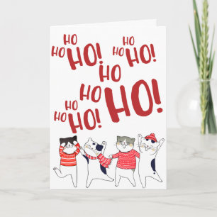 Kitty Cat Noël Carte de voeux