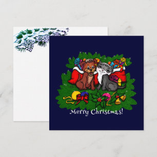 Kitty et chiot, Happy XMas