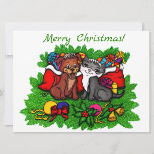 Kitty et chiot, Happy XMas