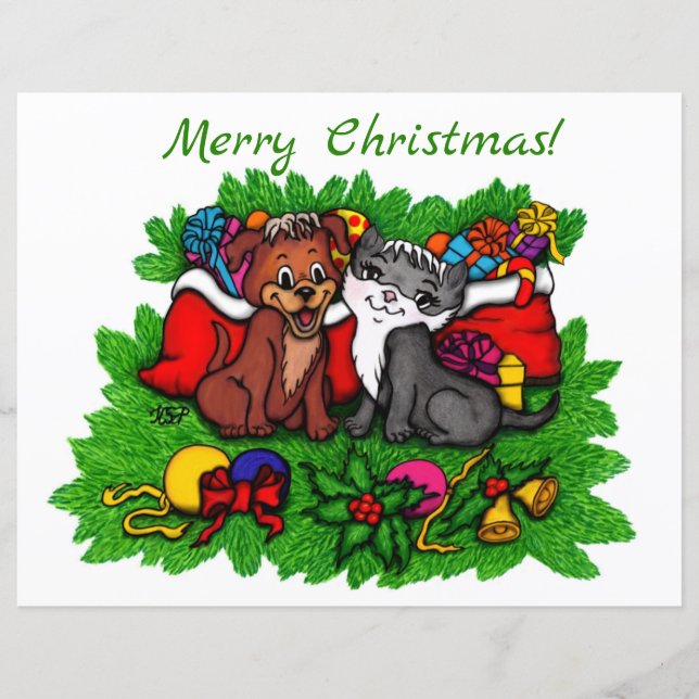 Kitty et chiot, Happy XMas (Devant)