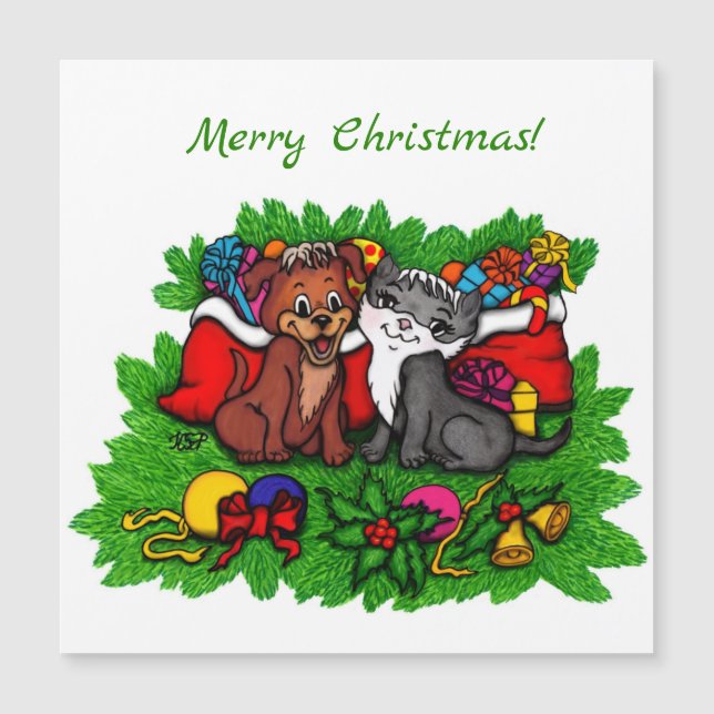 Kitty et chiot, Happy XMas (Devant)