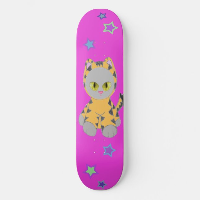 Kitty in Tiger Suit Skateboard 2 (Recto)