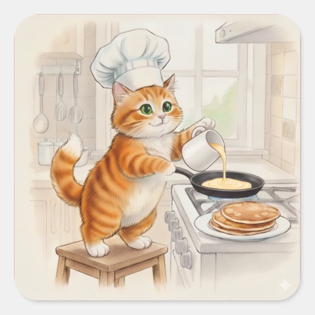 Kitty Kitchen, Autocollants (Devant)