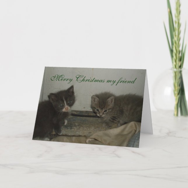 KITTY, MERRY CHRISTMAS MA carte d'AMI (Devant)