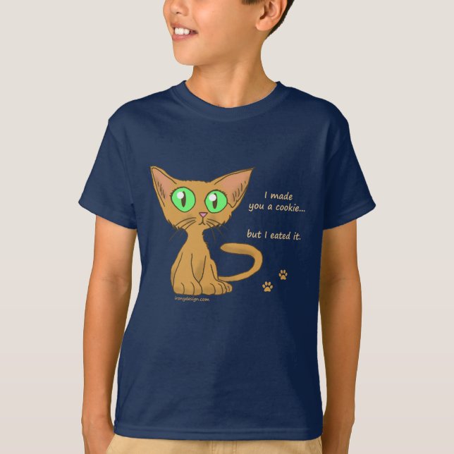 Kitty mignon a mangé votre T-shirts de biscuit (Devant)