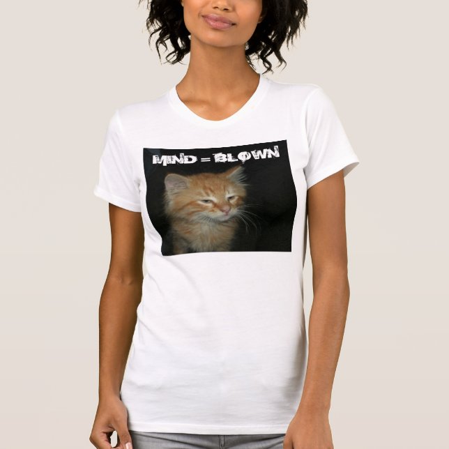 Kitty "MIND = BLOWN" Femens Jersey T-Shirt (Devant)